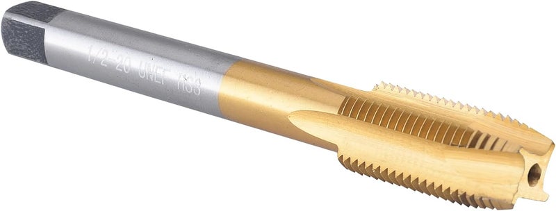 Burkit 1/2"-20 UNF Spiral Point Tap, HSS Titanium coating Spiral Point Plug Threading Tap 1/2 x 20 UNF - Image 1